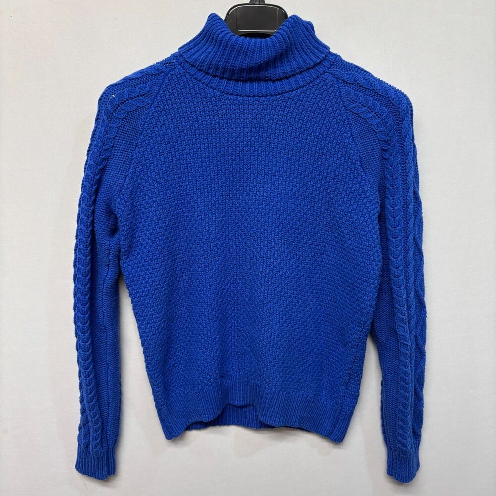 Lauren Ralph Lauren Women Cable Knit Sweater Size XL X-Large Blue C031 -15
